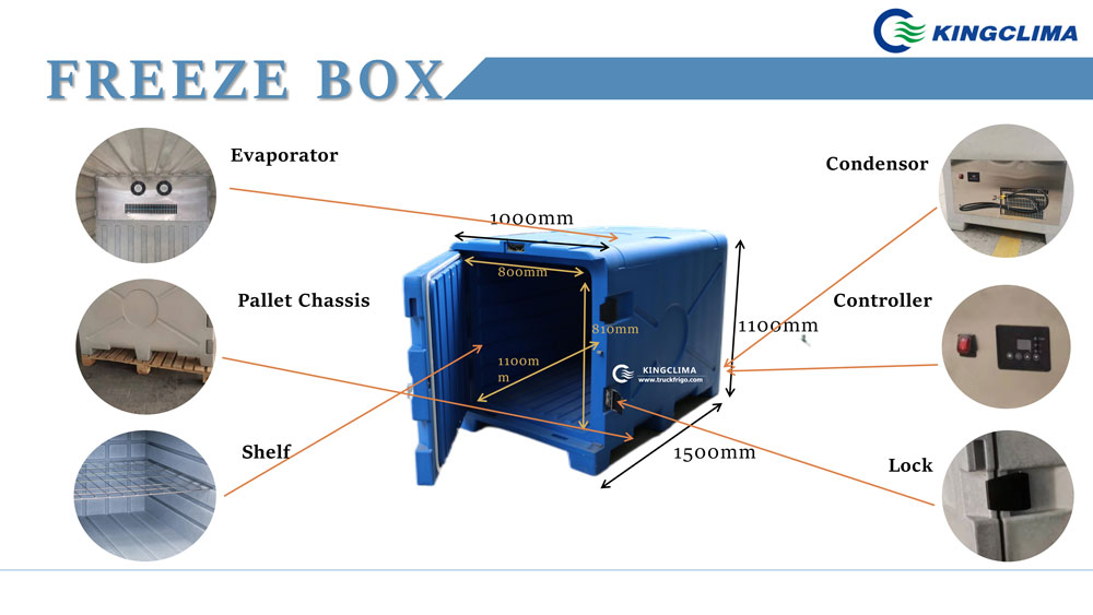 kingclima mobile refrigerated cold box 